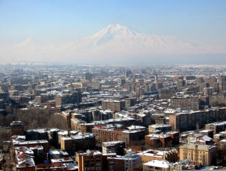 Yerewan with Ararat.