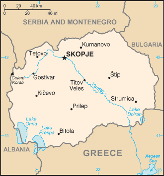 map of Macedonia