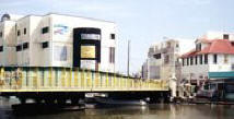 Swing Bridge, on Haulover Creek. Belize