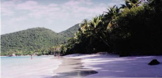 Oppenheimer Beach, in St John, U.S. Virgin Islands.