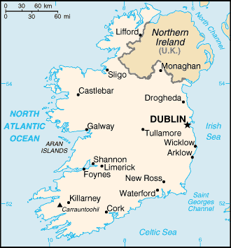 Map of Ireland